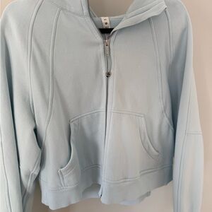 Light Blue Lululemon Scuba Full Zip Hoodie